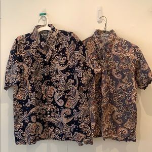 2 wax button shirts